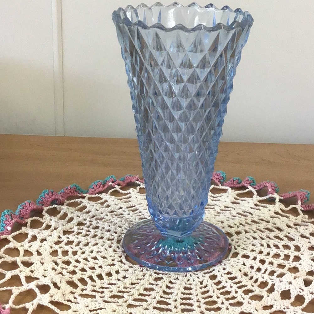 Beautiful Blue Glass Vase